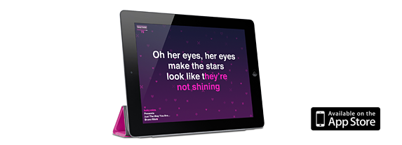 The Lucky Voice iPad app